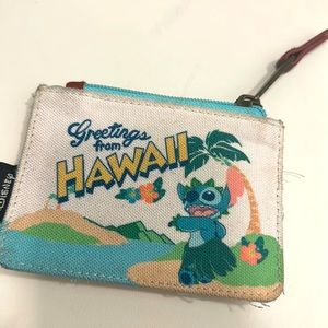 Disney Loungefly GREETINGS FROM HAWAII STITCH CREDIT CARD CASE VGC